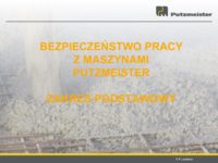 Bezpieczeństwo pracy z maszynami Putzmeister 01